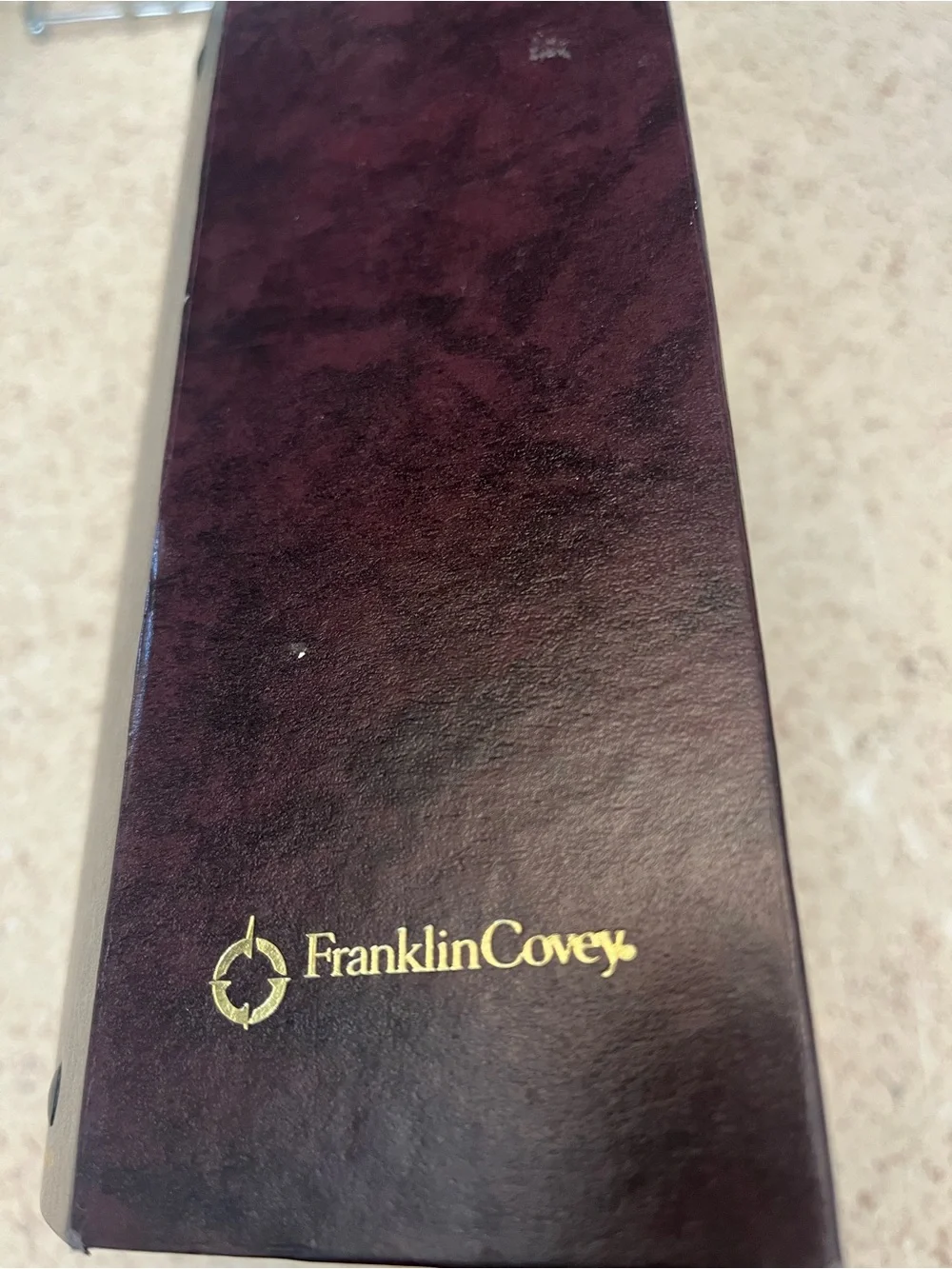 Hardcover Laptop Binder with Gold Accent